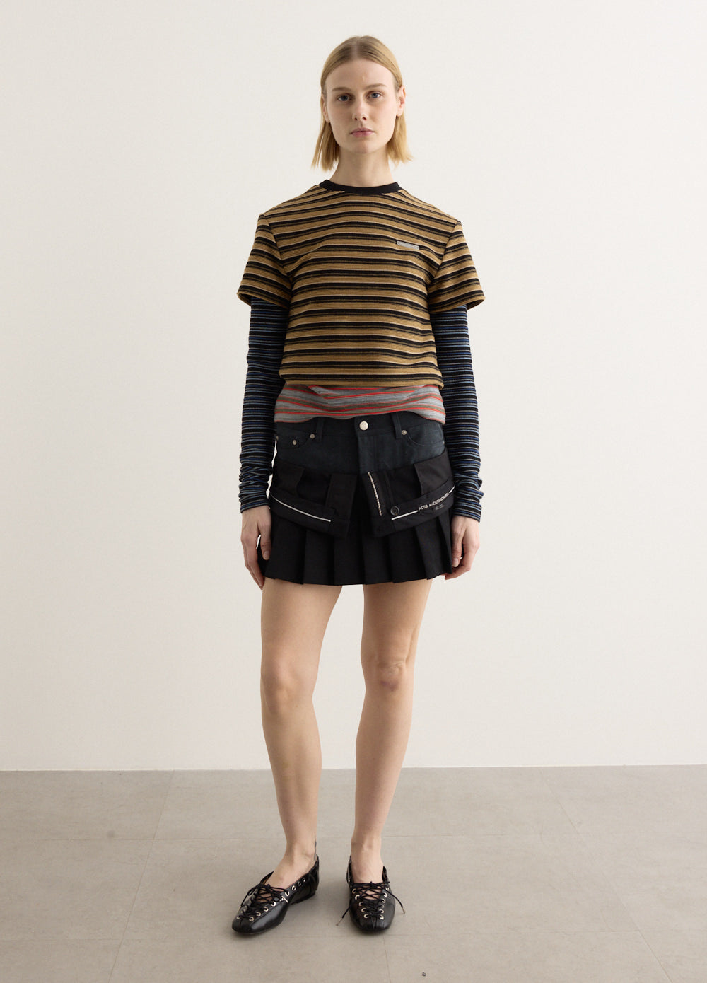 Inside Out Pleats Skirt