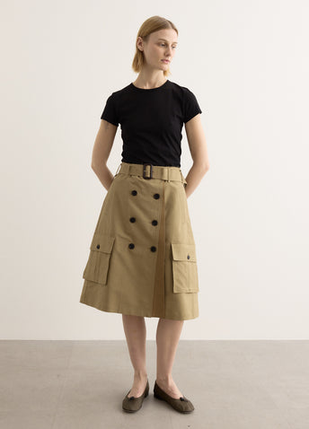 Trench Pleats Skirt