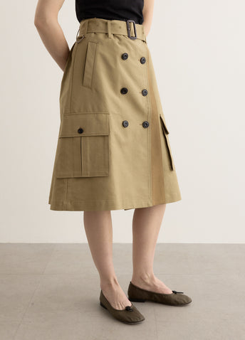 Trench Pleats Skirt