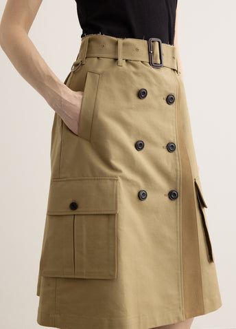 Trench Pleats Skirt