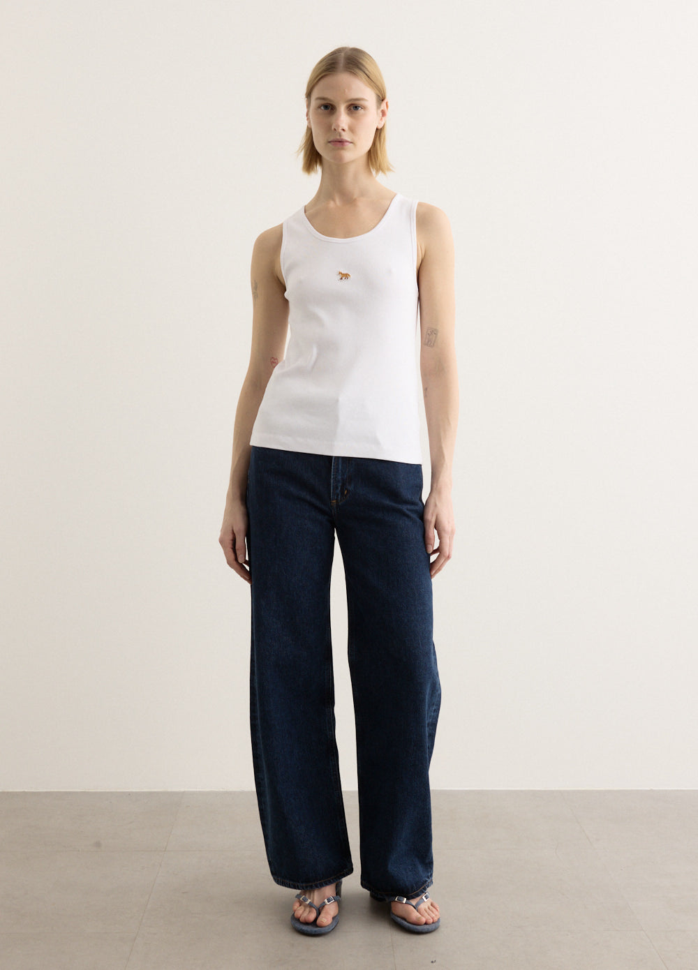 Baby Fox Ribbed Tank Top