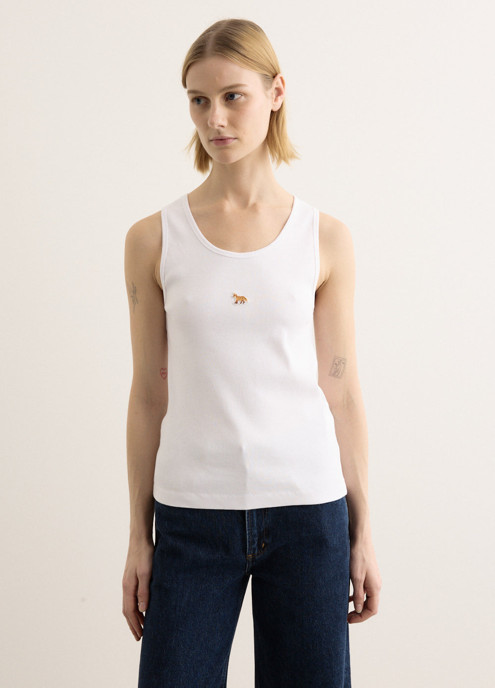 Baby Fox Ribbed Tank Top
