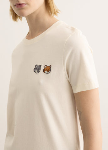 Double Bold Fox Head Comfort T-Shirt