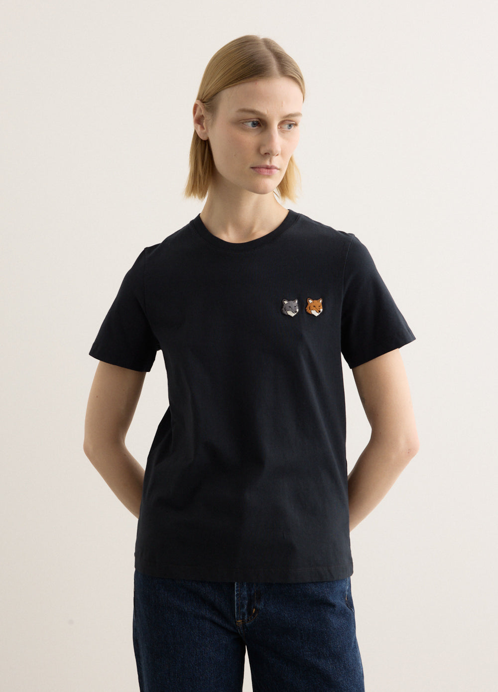 Double Bold Fox Head Comfort T-Shirt