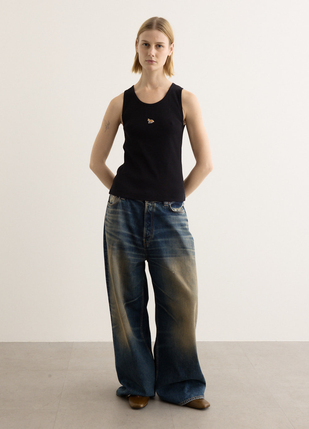 Baby Fox Ribbed Tank Top