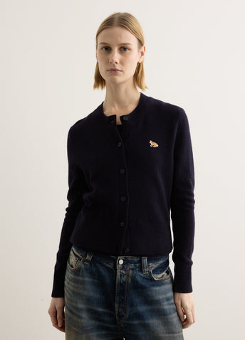 Baby Fox Patch Fitted Cardigan