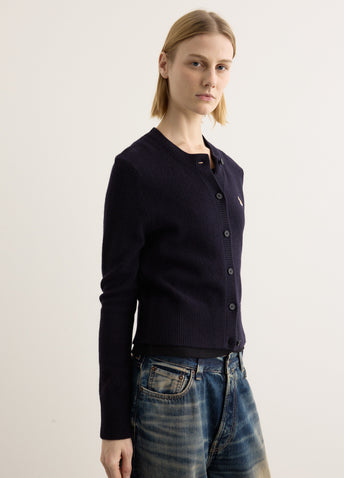 Baby Fox Patch Fitted Cardigan