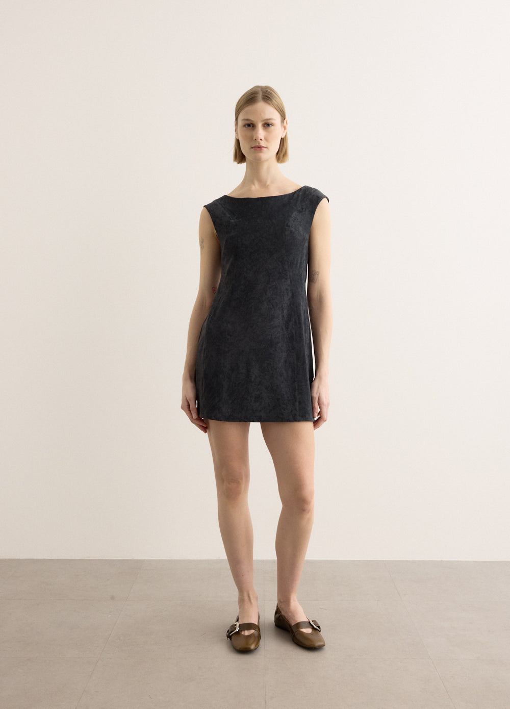 Velvet Tunic Mini Dress