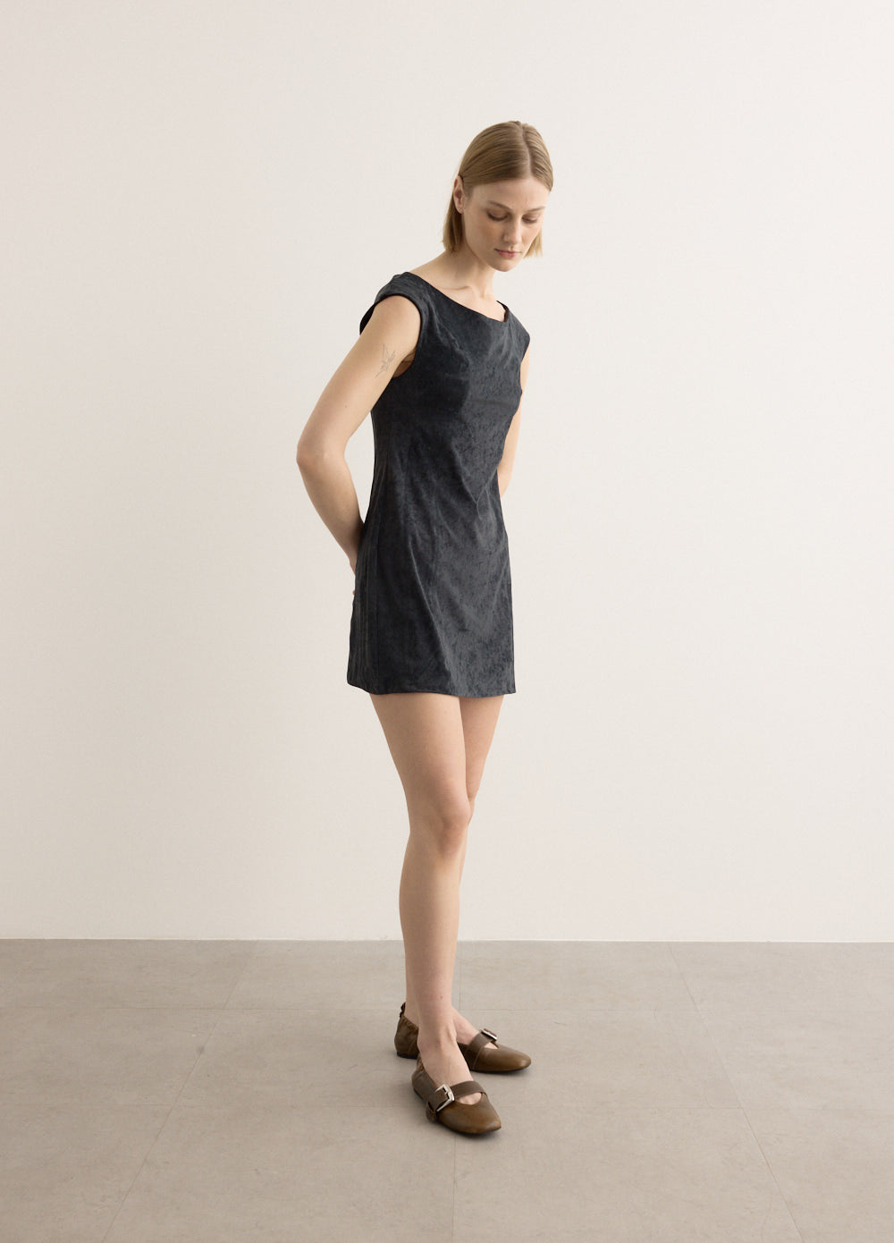 Velvet Tunic Mini Dress