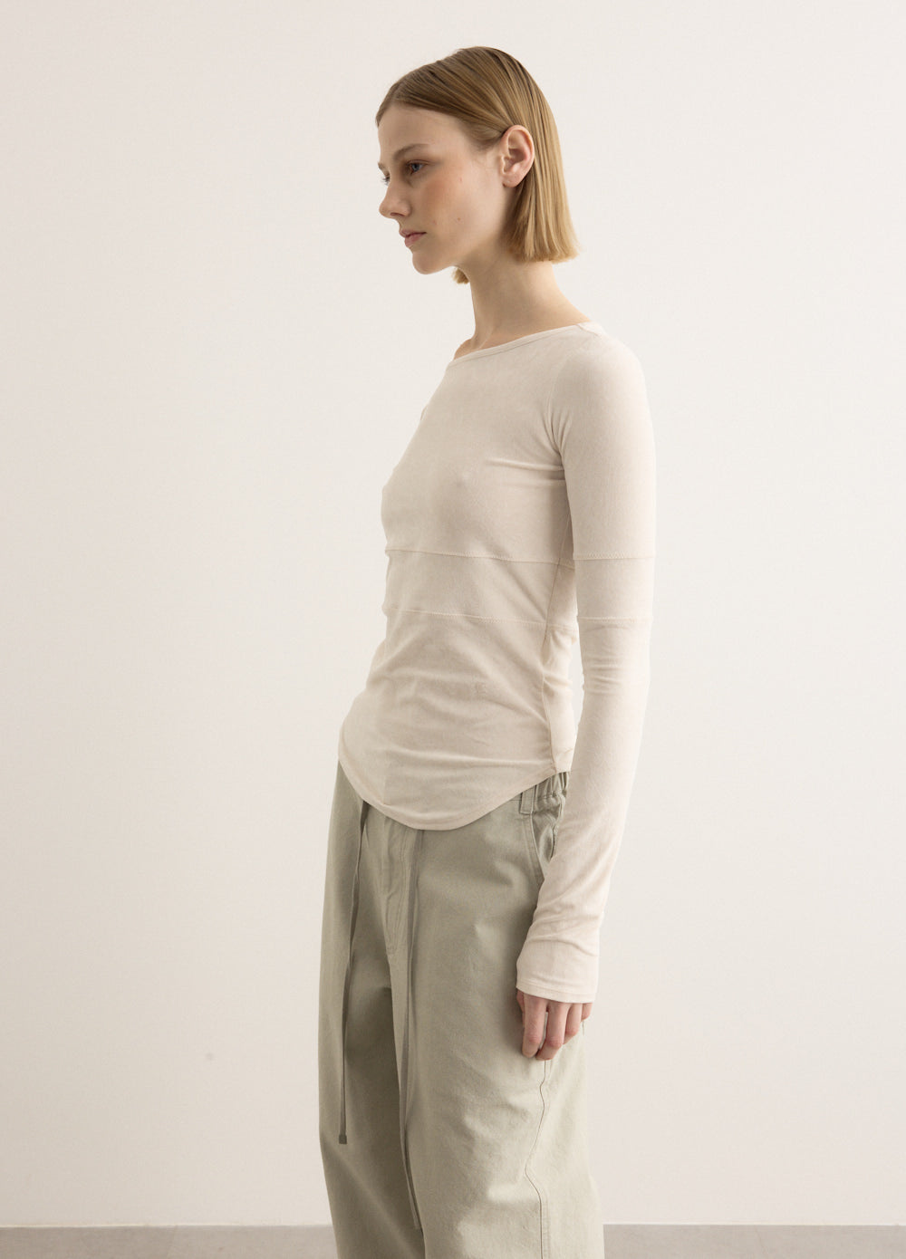 Velvet Corset Point Sleeve Top