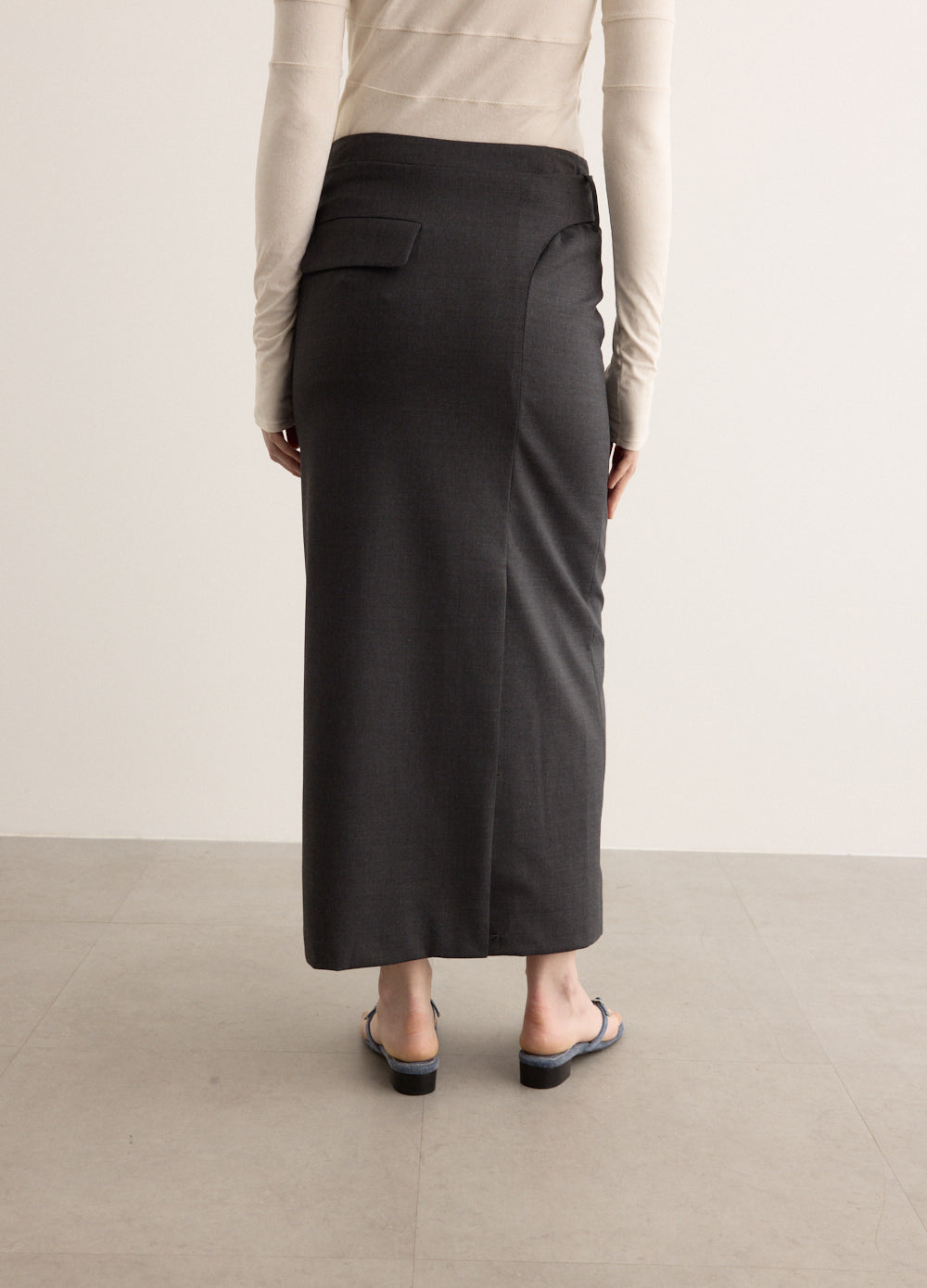 Belted Maxi Skirt