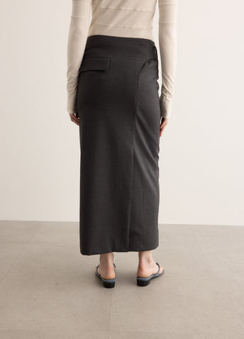 Belted Maxi Skirt