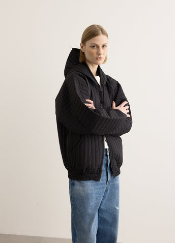 Taped Quilted Hoody