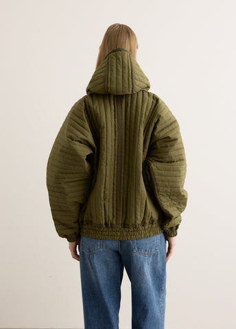 Taped Quilted Hoody