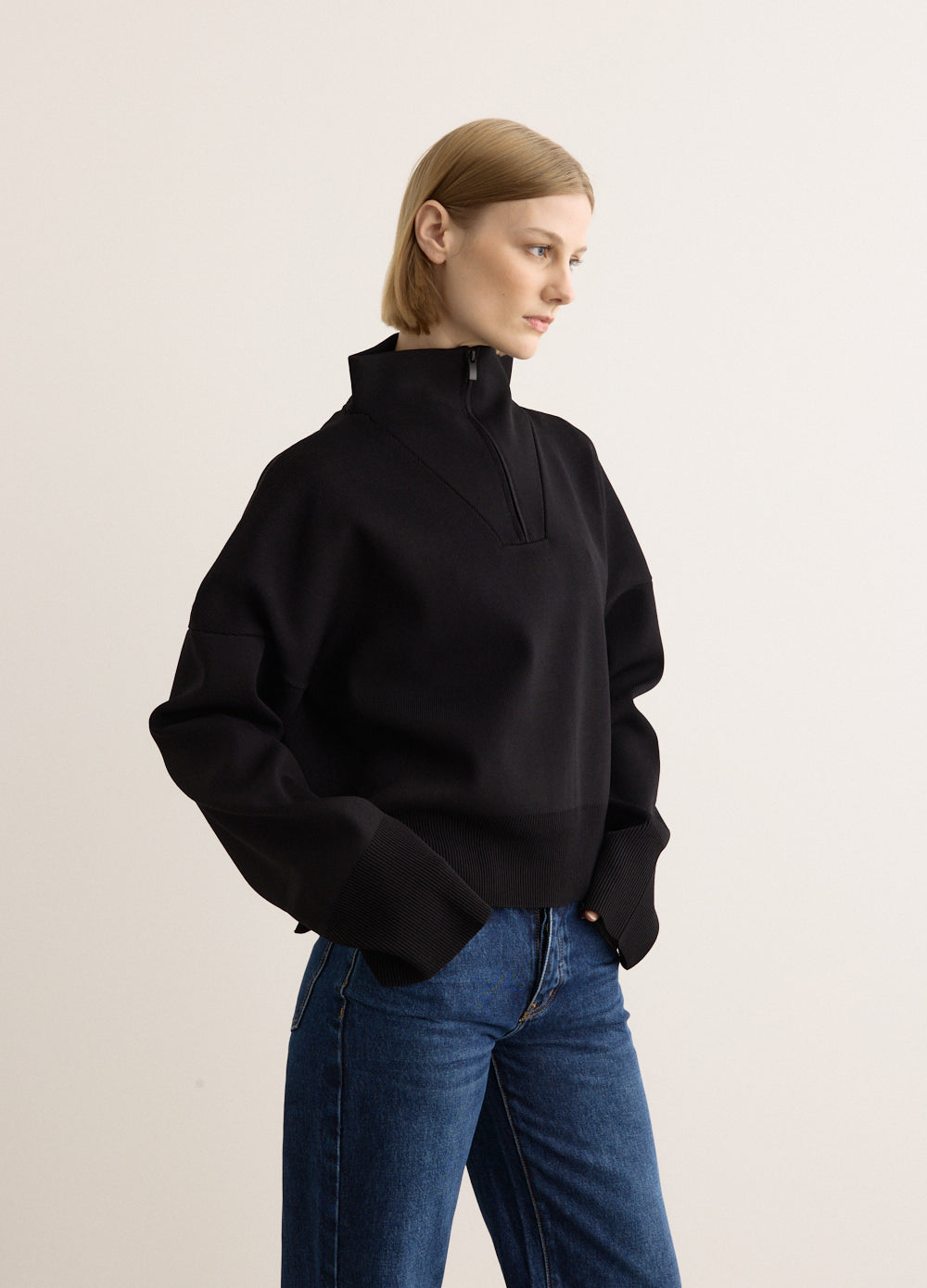 Milano Knit Zip Jumper