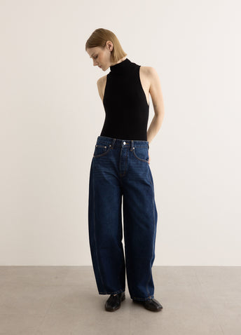 Mid Rise Balloon Jeans