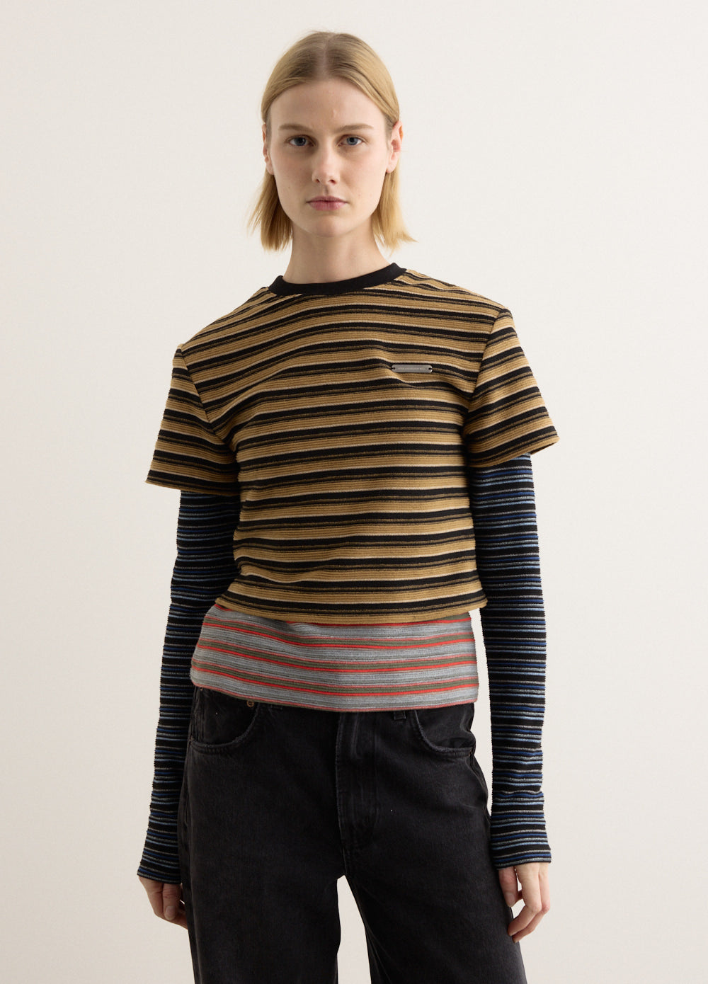 Multi Stripe Long Sleeve T-Shirt