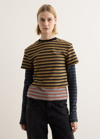 Multi Stripe Long Sleeve T-Shirt