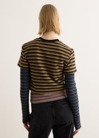 Multi Stripe Long Sleeve T-Shirt