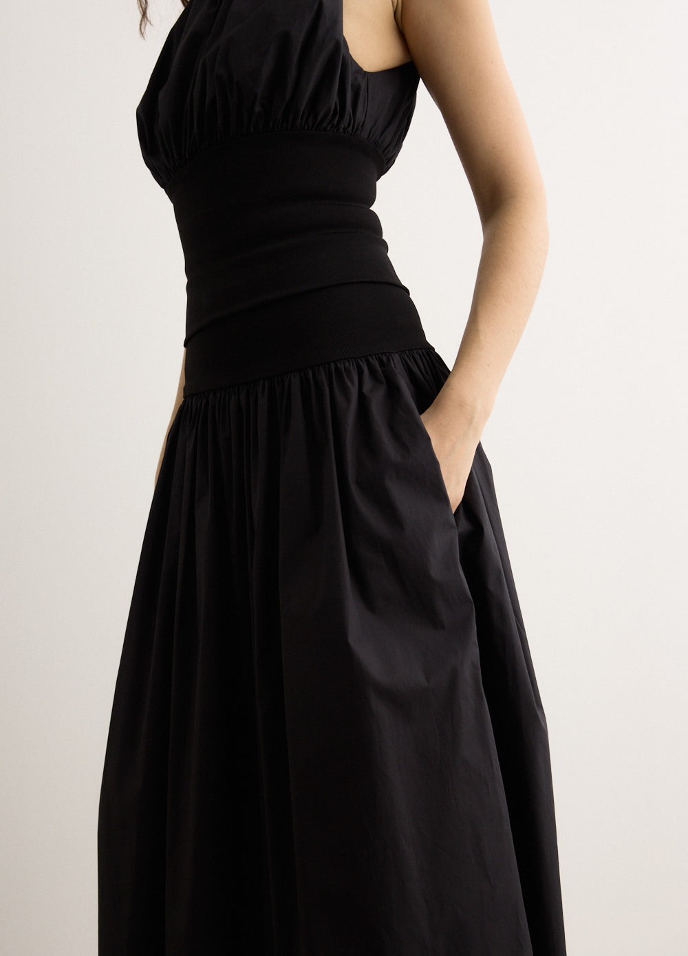 Cotton Rib Maxi Skirt