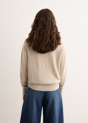 Mari Cashmere Crew Sweater