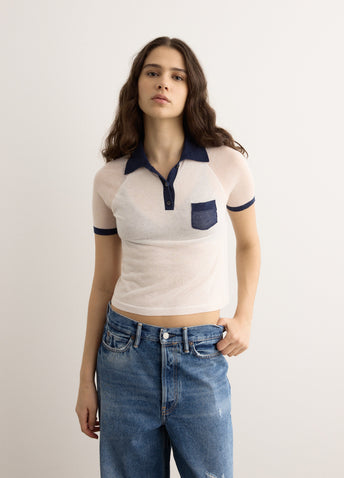 Short Sleeve V-Neck Sweater