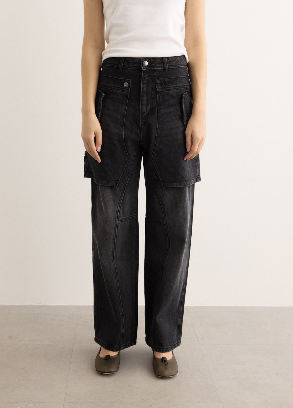 Raptor Layered Wide-Leg Jeans