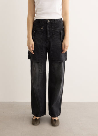 Raptor Layered Wide-Leg Jeans