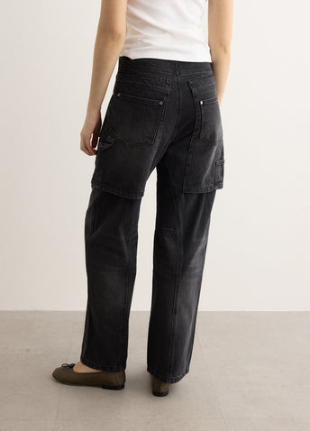 Raptor Layered Wide-Leg Jeans