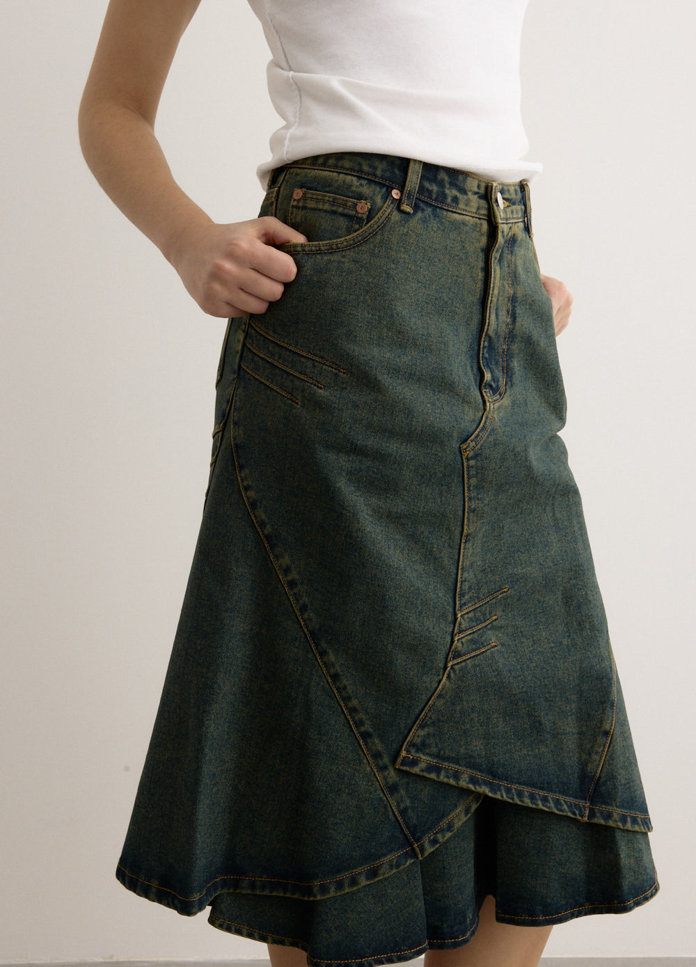 Custom Flare Layered Skirt
