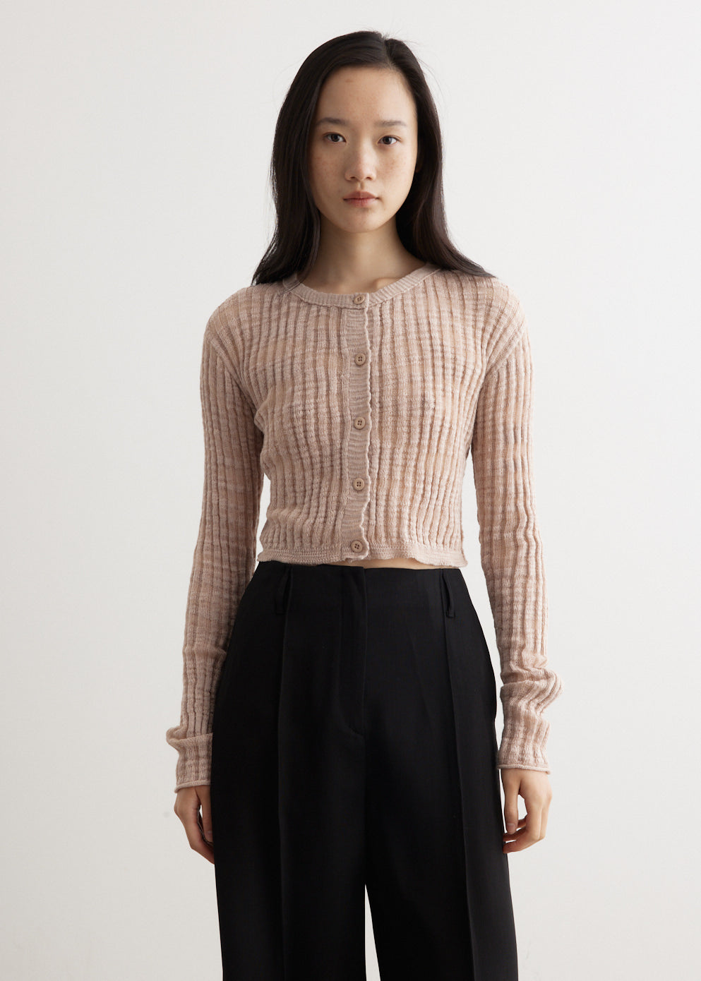 Acne Studios - Kikos Slub Linen Cardigan - Cardigans,All Products : American Fashion Style Bags On Sale Acne Studios - Kikos Slub Linen Cardigan - Cardigans,All Products : American Fashion Style Bags On Sale