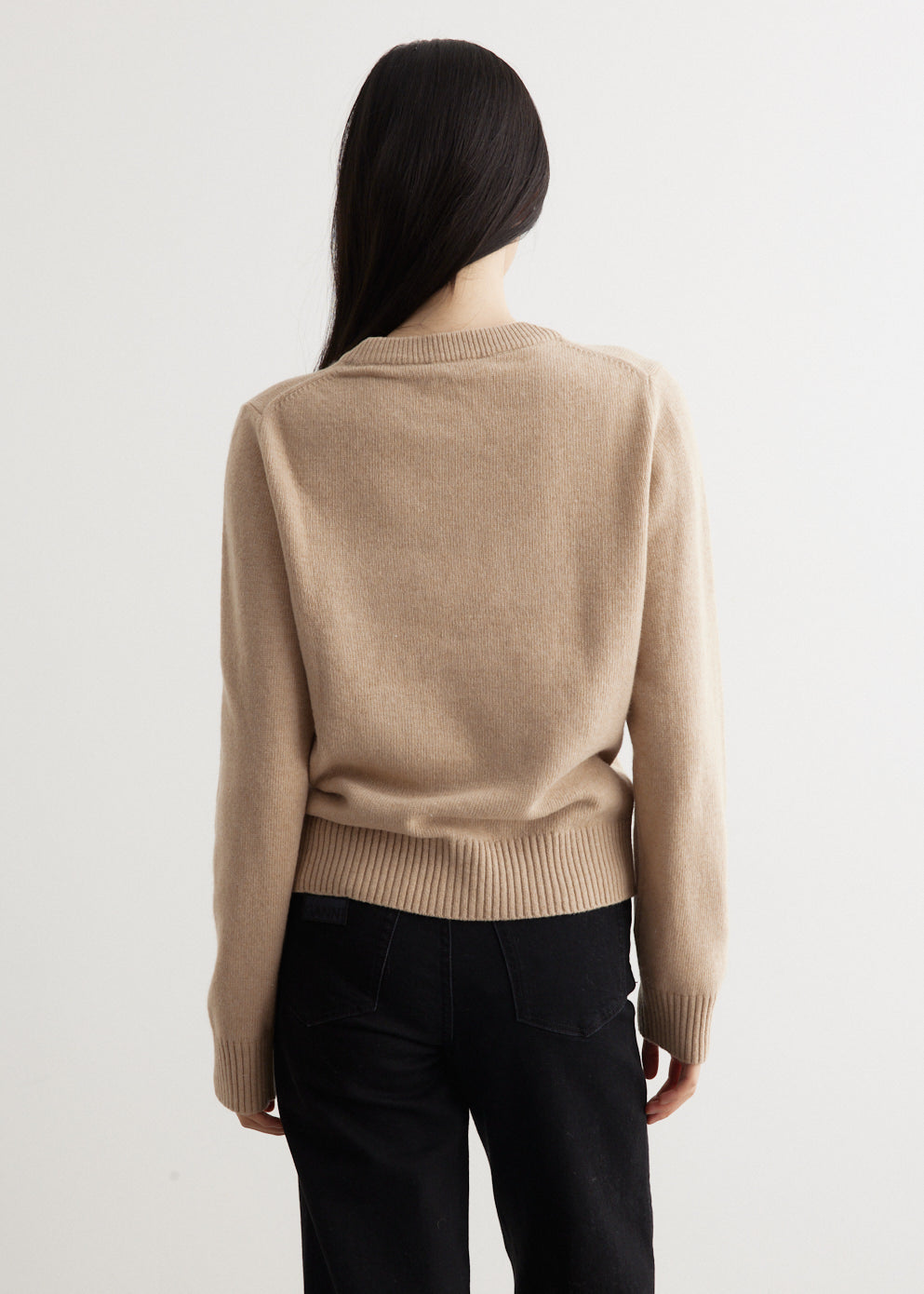 Graphic Wool Mix Cherry Crewneck