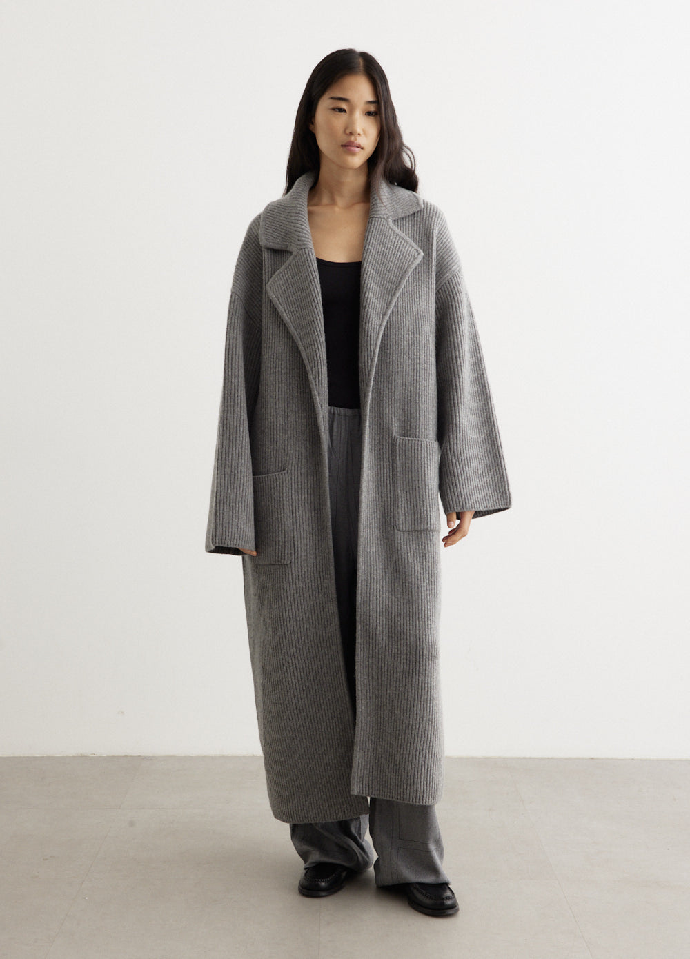 Toteme - Rib-Knit Cardi Coat - Jacket,Specials : American Fashion Style Bags On Sale Toteme - Rib-Knit Cardi Coat - Jacket,Specials : American Fashion Style Bags On Sale