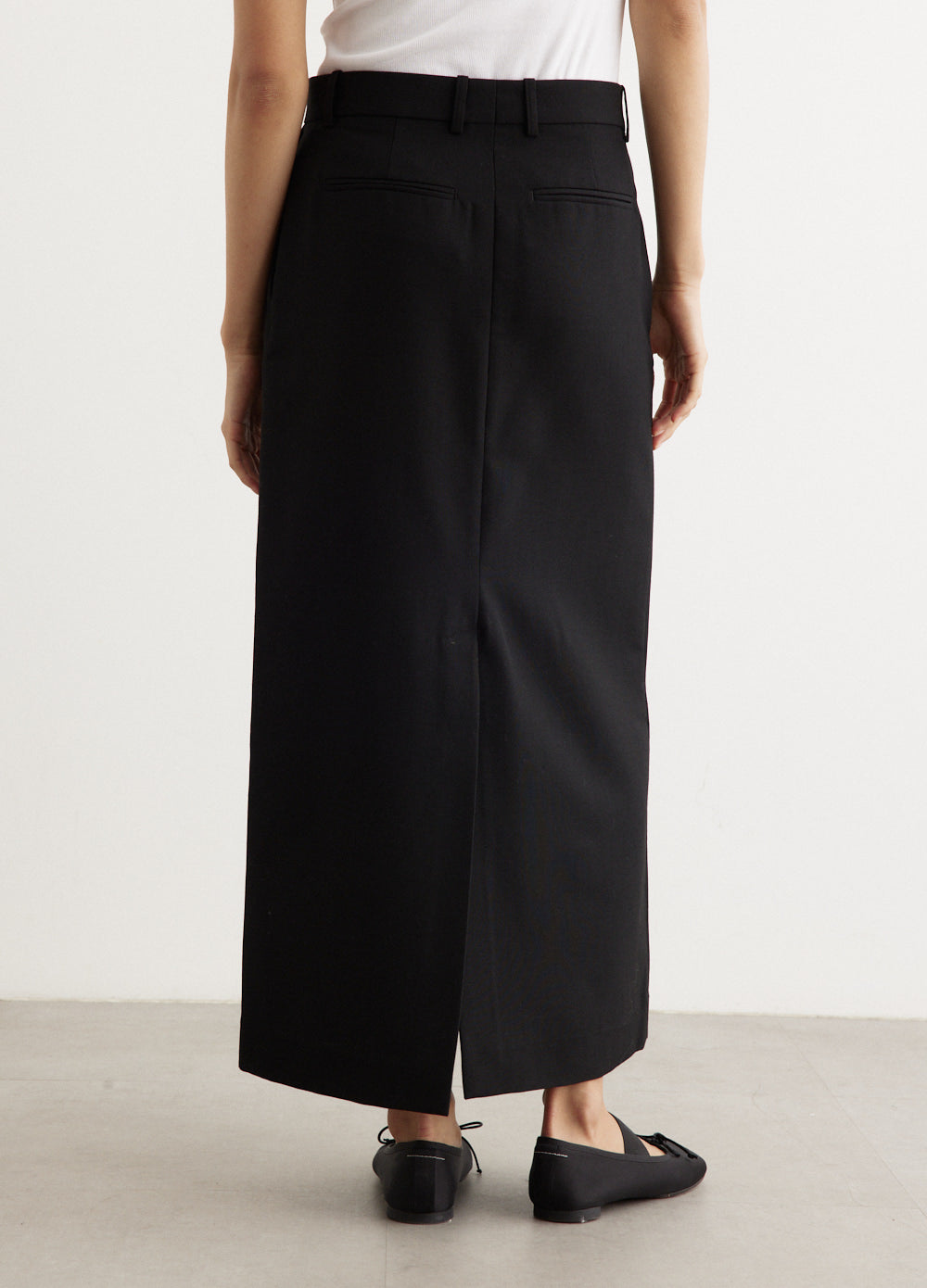 Low-Waist Straight Skirt