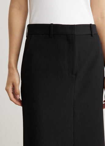Low-Waist Straight Skirt