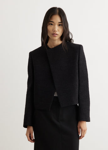 Cropped Bouclé Jacket
