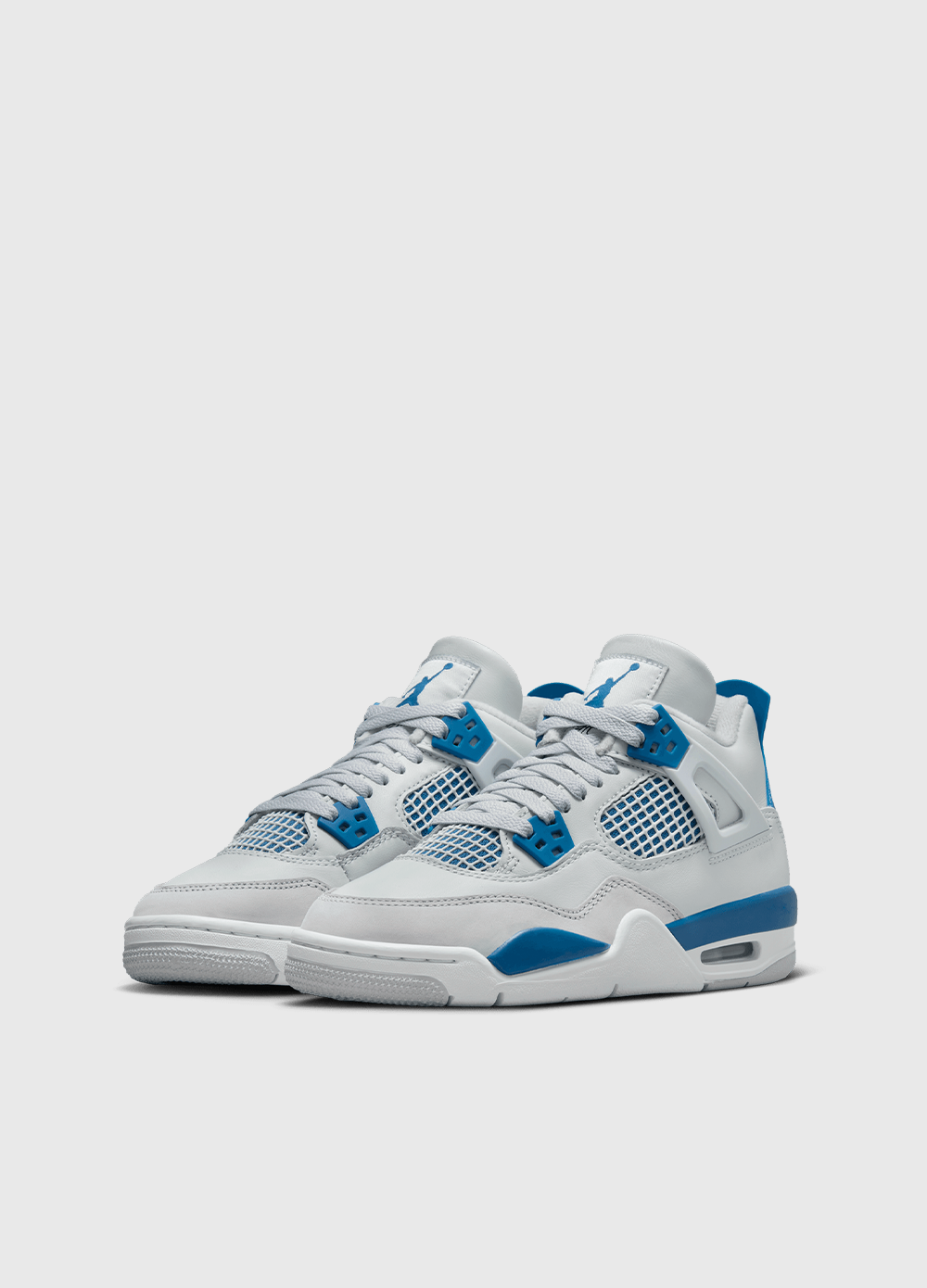 GS) Air Jordan 4 Retro 'Military Blue / Industrial Blue