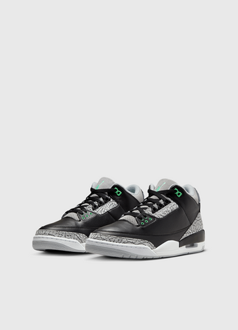 Air Jordan 3 Retro 'Green Glow' Sneakers