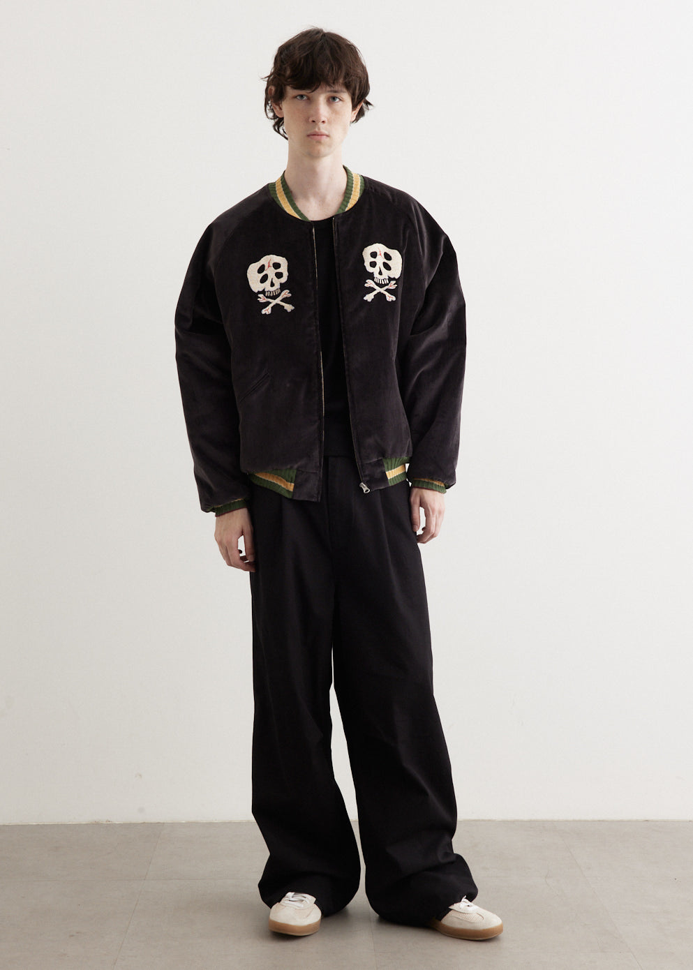 Sulfer Dyed Velvet Souvenir Jacket (RAINSKULL)