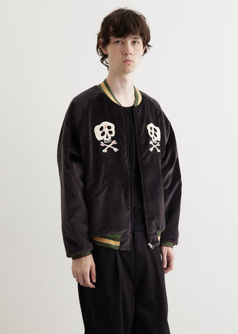 Sulfer Dyed Velvet Souvenir Jacket (RAINSKULL)
