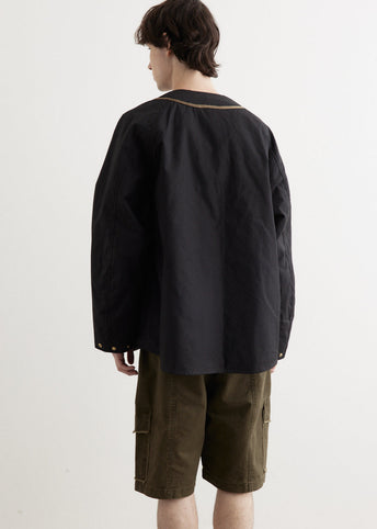 Weather Cotton Oil Coating Baseball Blouson