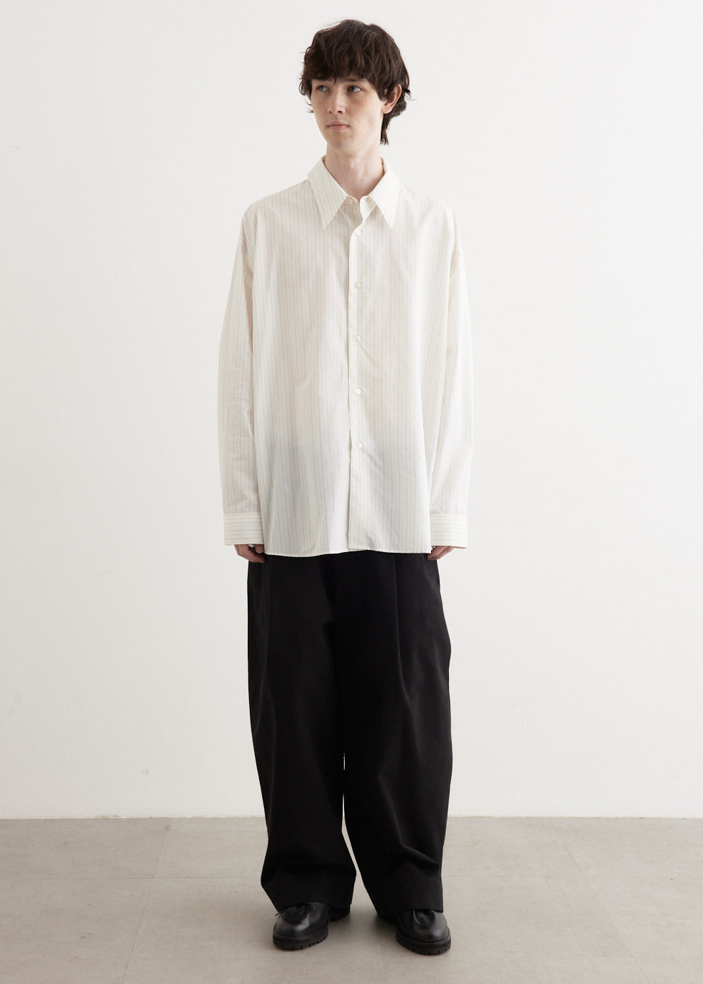 Studio Nicholson - Loche Oversized French Placket Shirt - Shirt,Specials : American Fashion Style Bags On Sale Studio Nicholson - Loche Oversized French Placket Shirt - Shirt,Specials : American Fashion Style Bags On Sale
