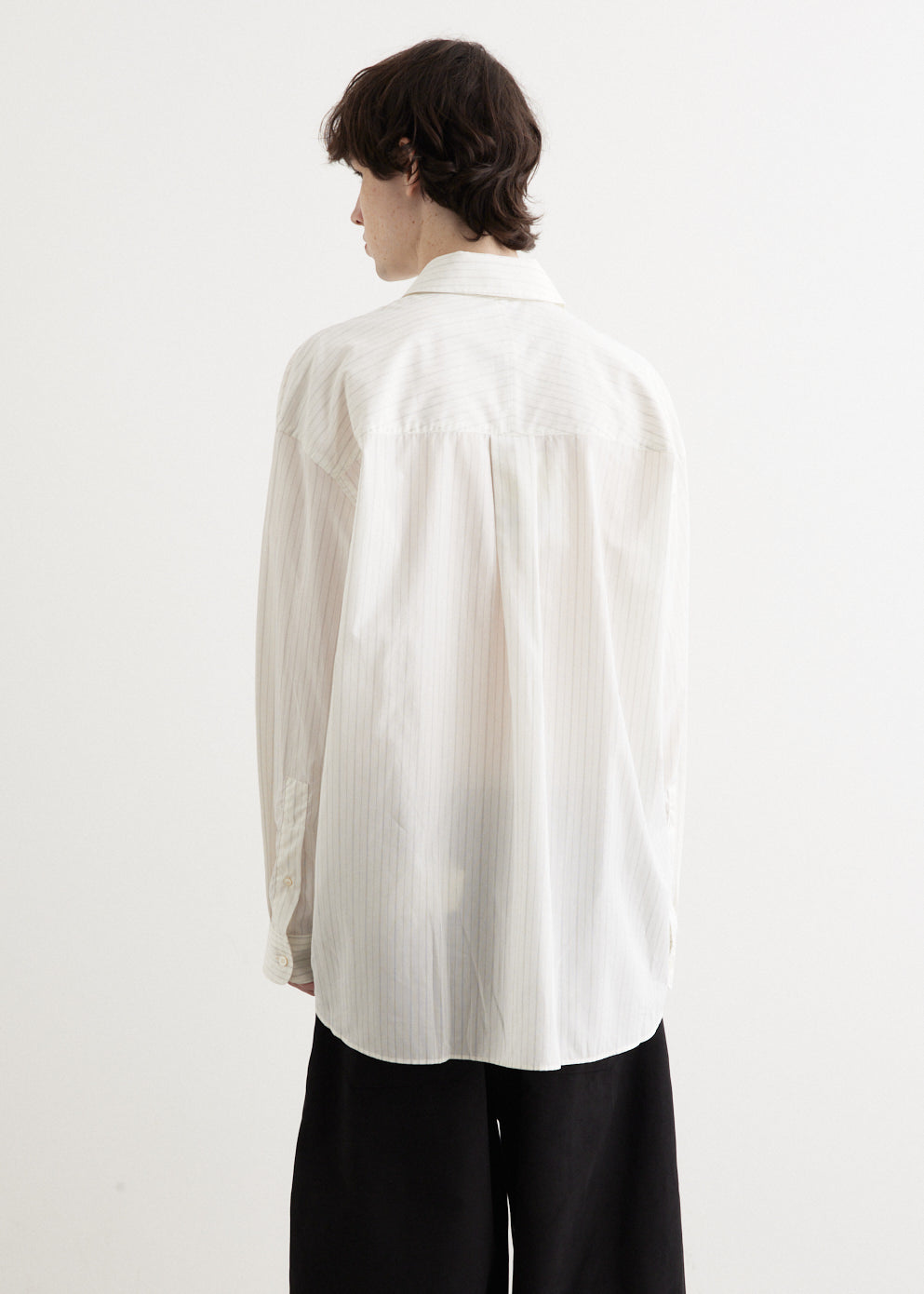 Tシャツ・カットソー STUDIO NICHOLSON OVERSIZED FRENCH PLACKET SHIRT STUDIO NICHOLSON | Oversized French Placket Shirt | Antonioli.eu