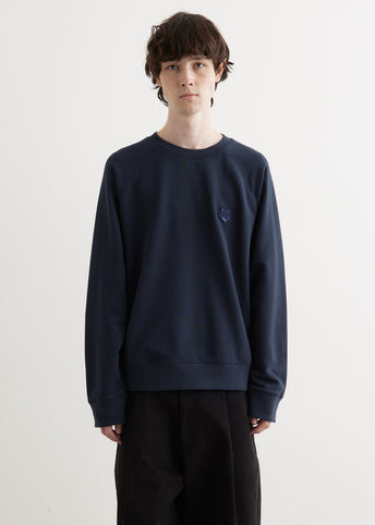 Bold Fox Head Patch Oversized Sweatshirt