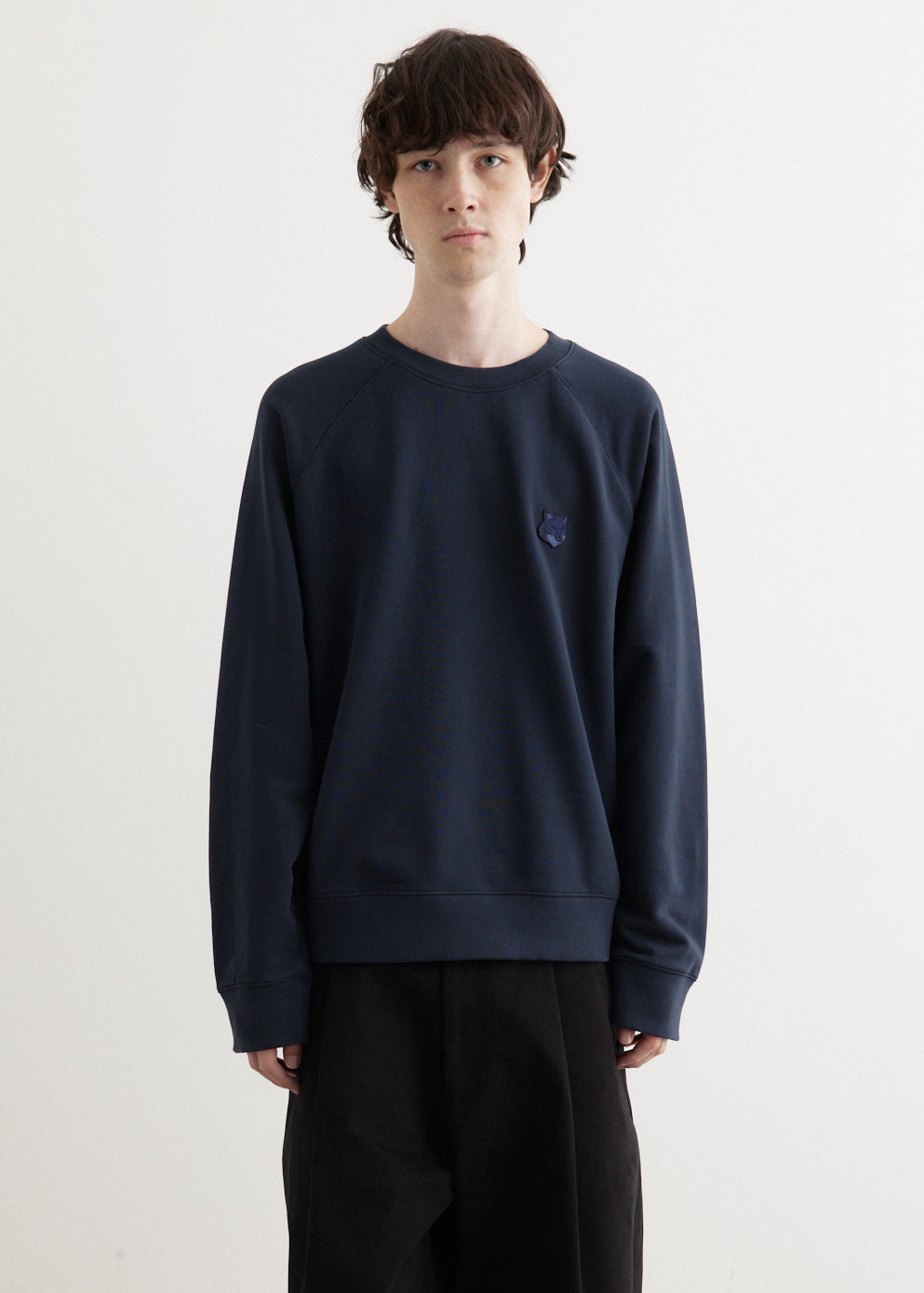 Bold Fox Head Patch Oversized Sweatshirt