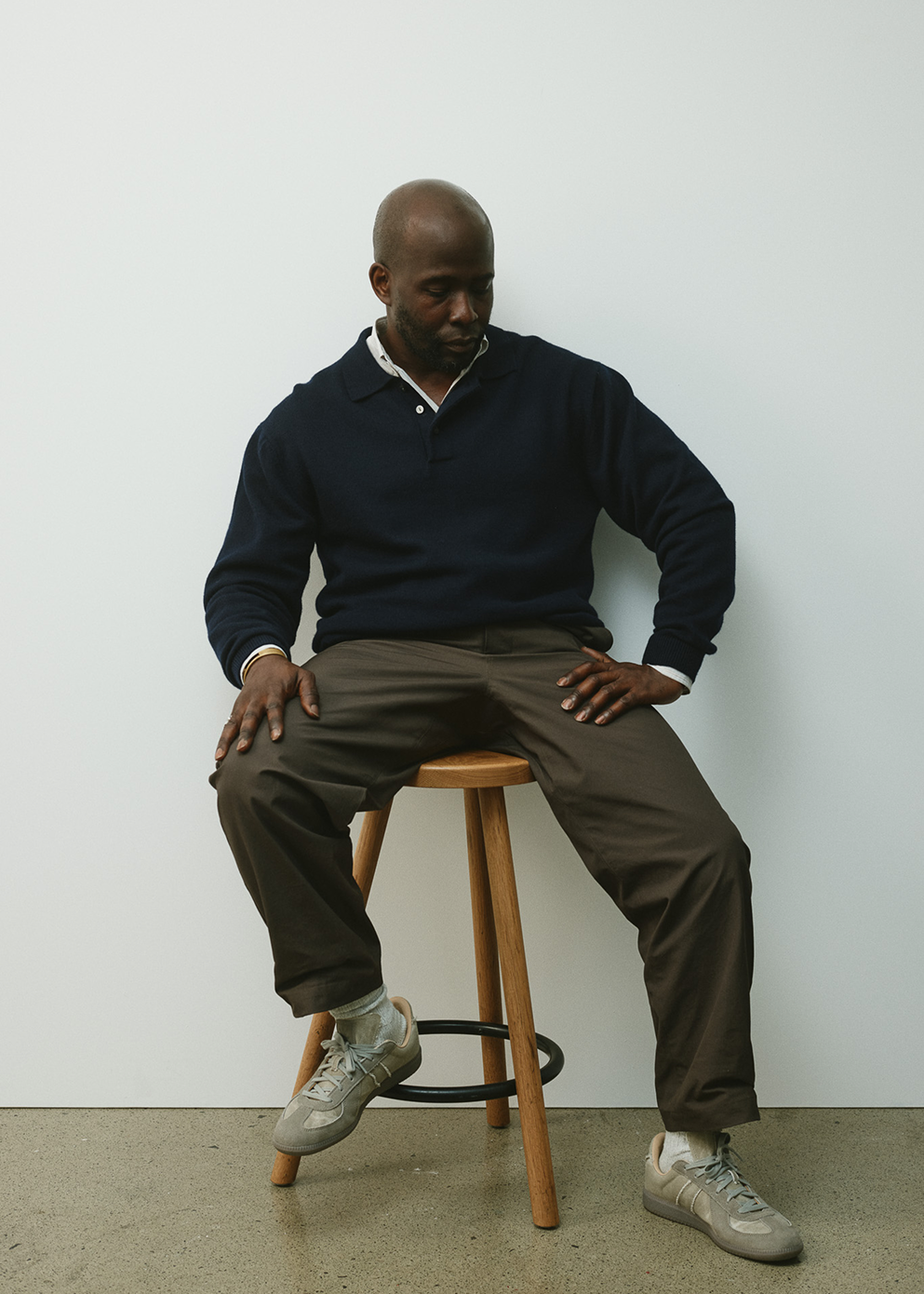 Classic Long Sleeve Knit Polo