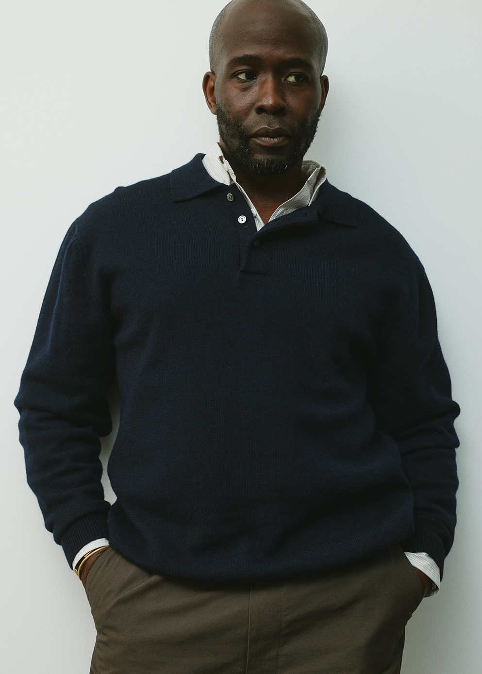 Classic Long Sleeve Knit Polo