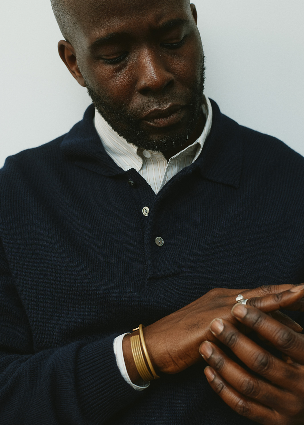 Classic Long Sleeve Knit Polo