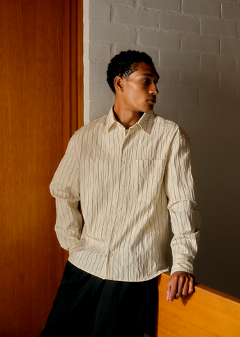 Ryder Distressed Stripe Shirt