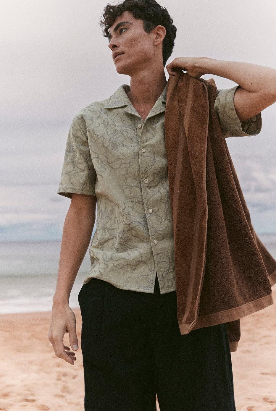 Luka Short Sleeve Foliage Camp Collar Shirt